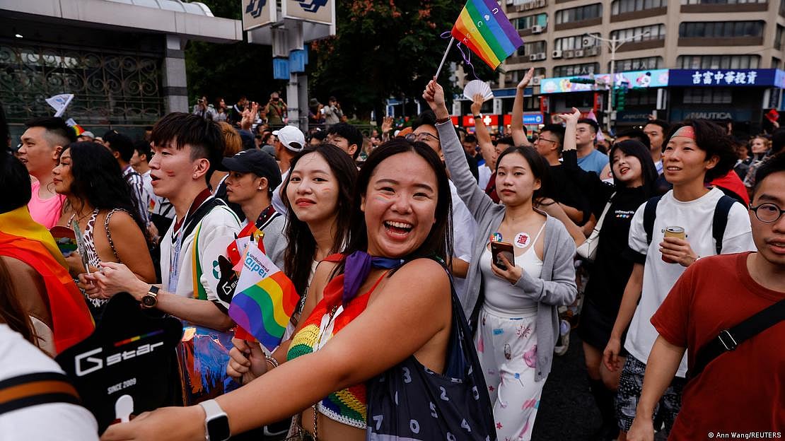 Taiwan Pride attracted attendees from around Asia and beyond (Photo: DW)