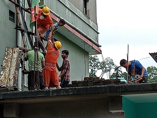 NDRF rescues 7 people in Sikkim following flash flood conditions caused by a cloudburst