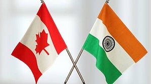 Representative image of Canada flag (left) and India flag (Photo: IANS)