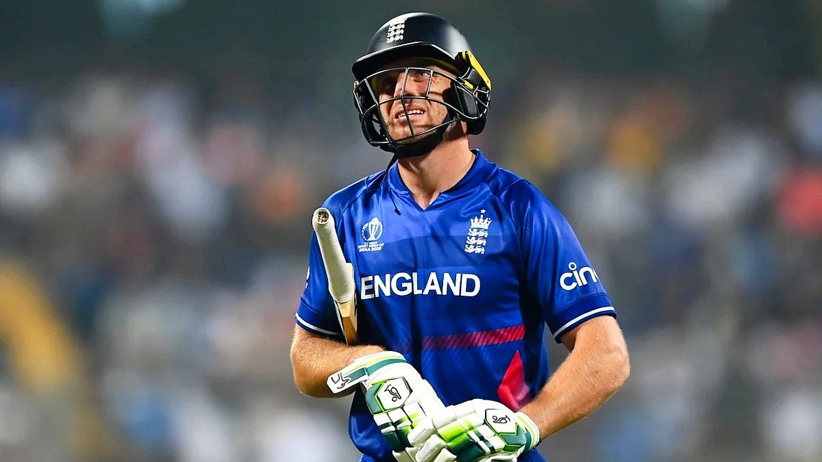 Jos Buttler’s nightmarish run with the bat has perhaps been symptomatic of the reigning champions’ woes (photo: ICC/ Getty Images)