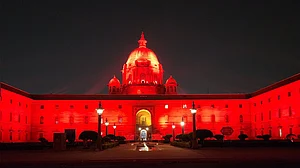 Rashtrapati Bhawan illuminated in red to spread awareness on dyslexia