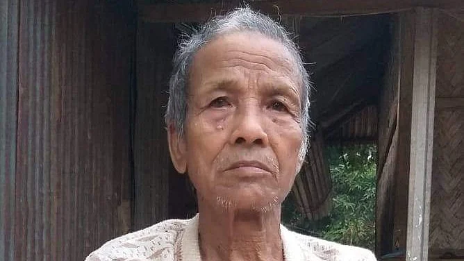 Satyaram Reang, folk performer and folk artist and Padma Shri recipient (Photo: @purvaudaya/X)