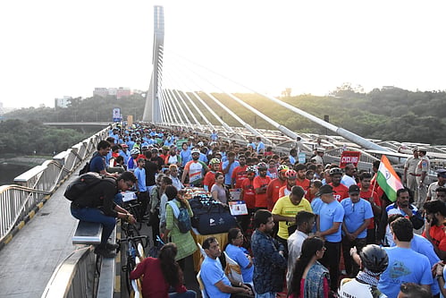 Hundreds in Hyderabad join cyclothon, walkathon to promote voter awareness
