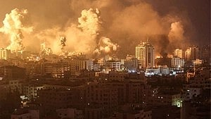 The situation in Gaza is escalating as Israeli forces advance into the territory with calls for a ceasefire growing due to the deteriorating humanitarian conditions (photo: IANS)
