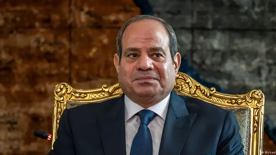 Egypt's President Sisi has rejected Gaza refugees since the start of the latest conflict and blamed Israel for blocking aid (photo: DW)