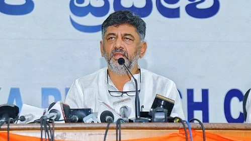 Karnataka Deputy Chief Minister D.K. Shivakumar accused the BJP of dividing the society (photo: IANS)