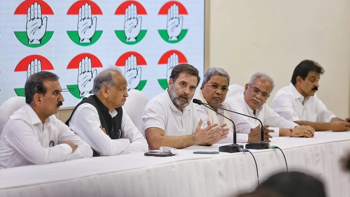 Rahul Gandhi said most parties within the INDIA bloc are in agreement on conducting a nationwide caste census (photo: Vipin/ National Herald)