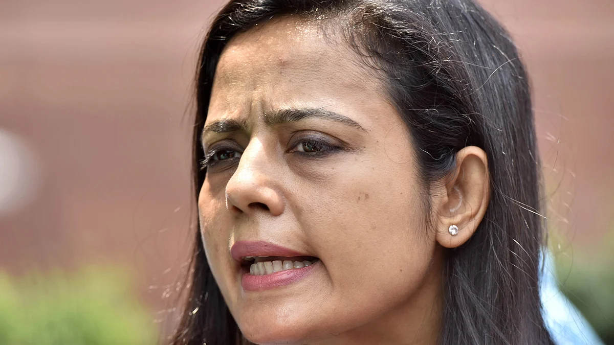 All India Trinamool Congress (TMC) MP Mahua Moitra at Parliament House in 2019 (photo: Sonu Mehta/Hindustan Times via Getty Images)