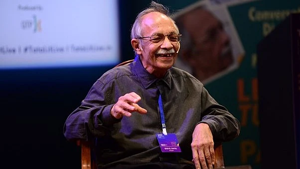 Poet Laureate Gieve Patel, NCPA, 12 November 2022 (photo courtesy: Tata Literature Live Festival)