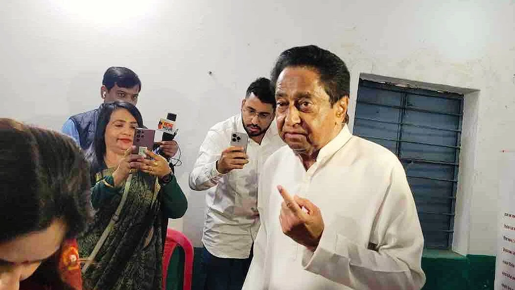 Madhya Pradesh Congress casts his vote (photo: @INCMP/ X)