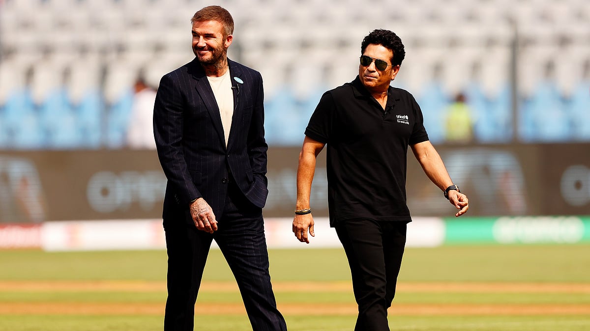 World Cup Diary: David Beckham soaks in the action at Wankhede Stadium 