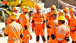Rescue personnel at the Silkyara tunnel site (photo: IANS)