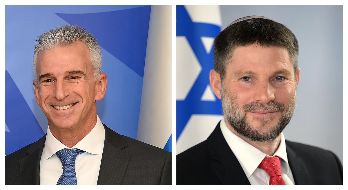 Even as Mossad chief David Barnea (left) flies to Qatar to discuss the hostage deal, minister Bezalel Smotrich has opposed it at home (photo: IANS)