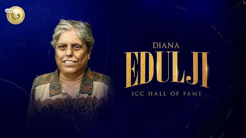 Diana Edulji achieves historic entry into ICC Hall of Fame, credited to her 17-year international playing career and pivotal role in building India's most successful domestic women's cricket team. (photo: ICC)