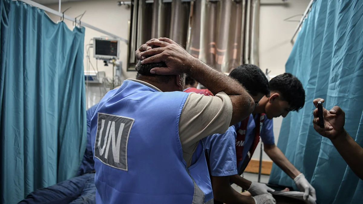 UNRWA faces shutdown in Gaza: critical services imperiled by fuel scarcity (representative image) (Photo: Abed Zagout/Anadolu via Getty Images)