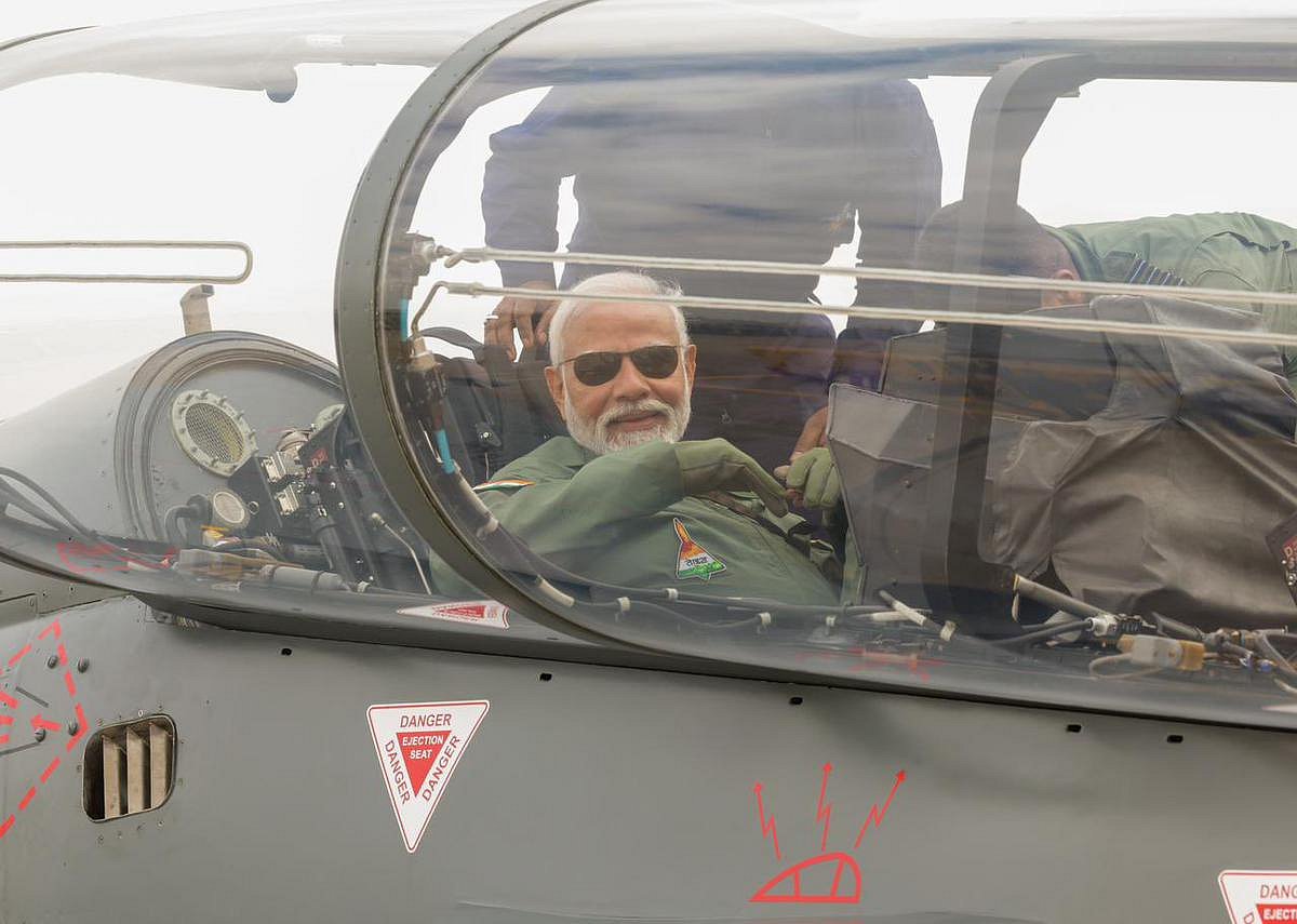'Master of chunavi photo-ops': Congress takes swipe at PM Modi on Tejas sortie