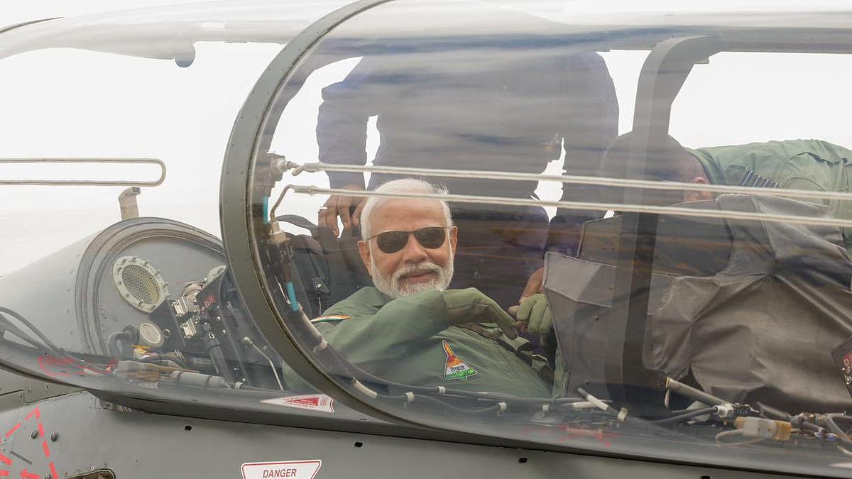 PM Narendra Modi on Tejas fighter jet