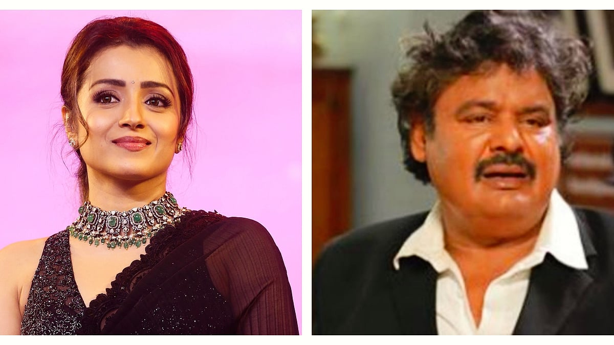 Trisha (left) wrote a strongly worded post against Mansoor Ali Khan on X (photo: National Herald archives)
