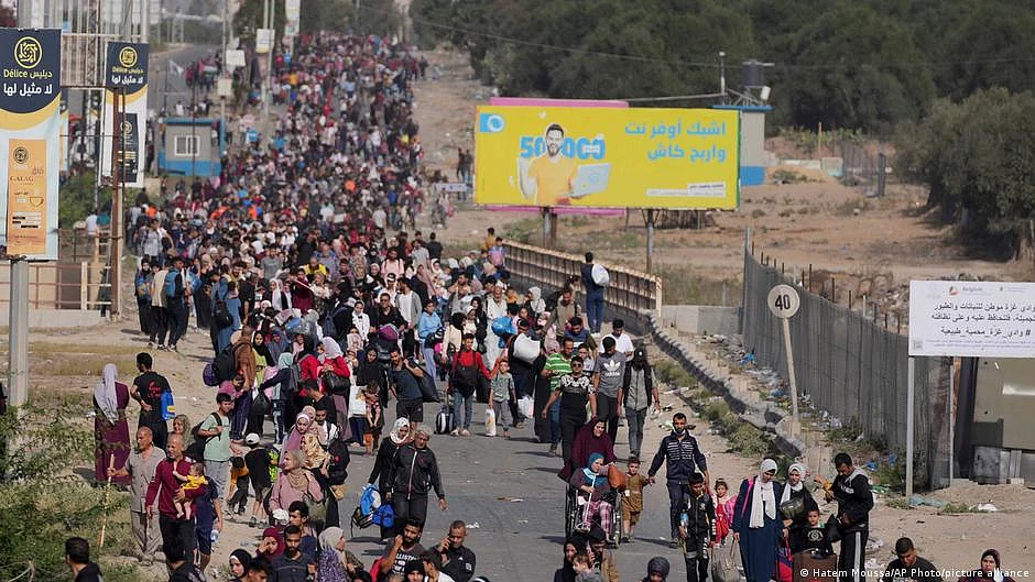 The conflict in Gaza has resulted in the mass displacement of its residents. (photo: DW)