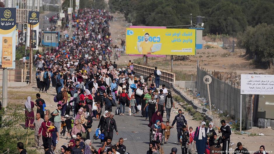 The conflict in Gaza has resulted in the mass displacement of its residents. (photo: DW)