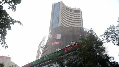 Bombay Stock Exchange building at Dalal Street in Mumbai (Photo: IANS)