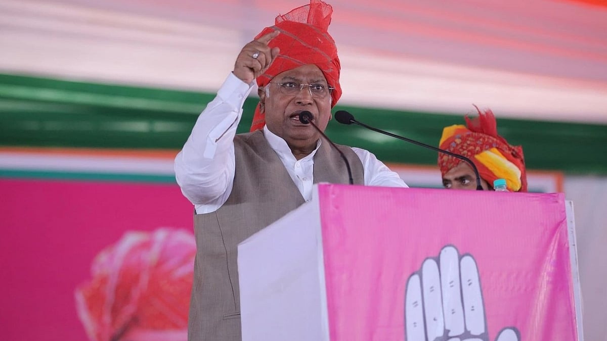 Rajasthan: Kharge slams PM Modi, BJP for fielding MLA accused of assaulting Dalit engineer