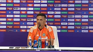 India head coach Rahul Dravid speaks with media in Kolkata on Saturday