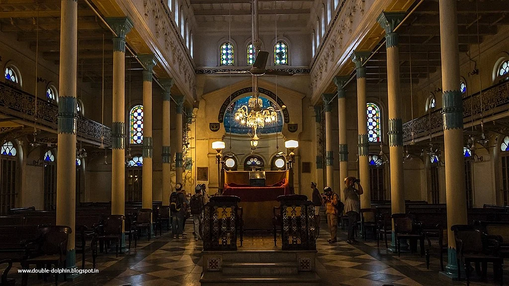 The stained glass windows of Beth El synagogue in Kolkata, which is now closed to non-Jew visitors amidst the escalated Israel–Palestine conflict in Gaza and the West Bank (photo: IANS)