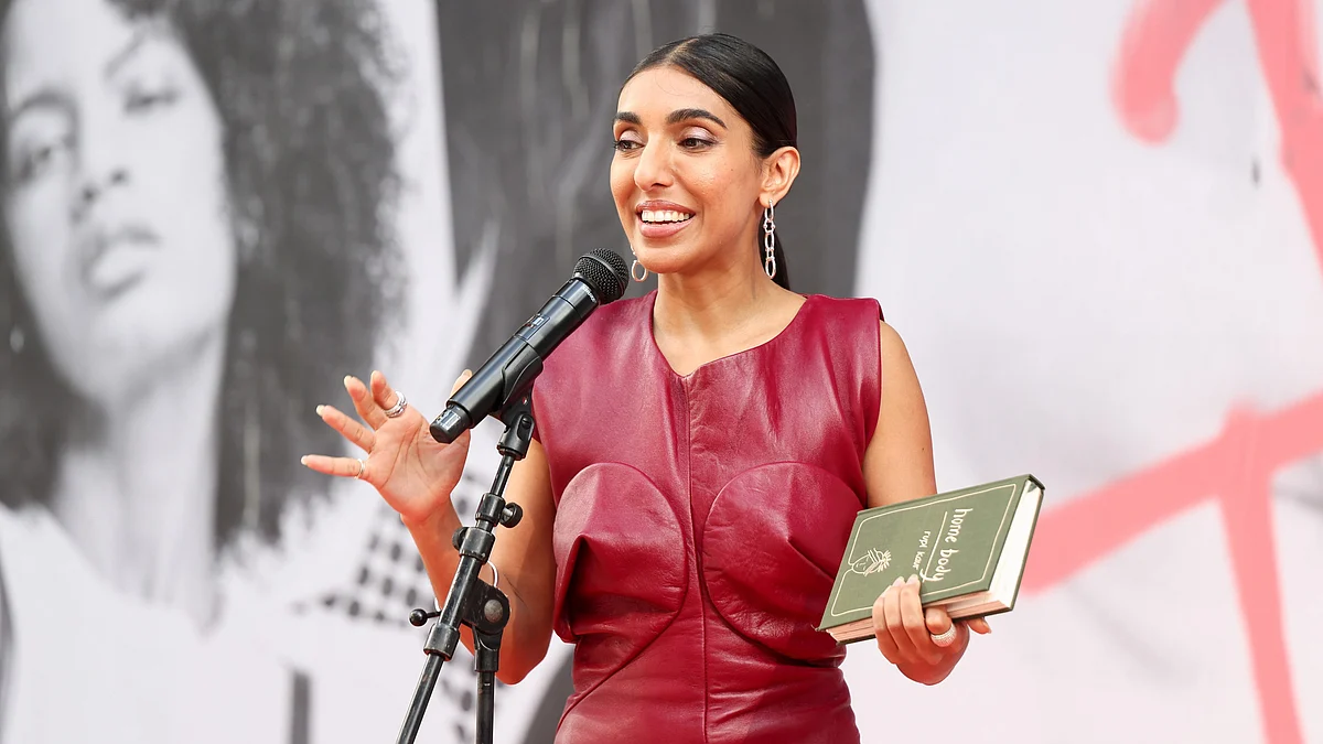 Renowned poet Rupi Kaur declines Diwali invite from Biden administration, protesting US response to Gaza crisis. (Photo: Lyvans Boolaky/Getty Images)