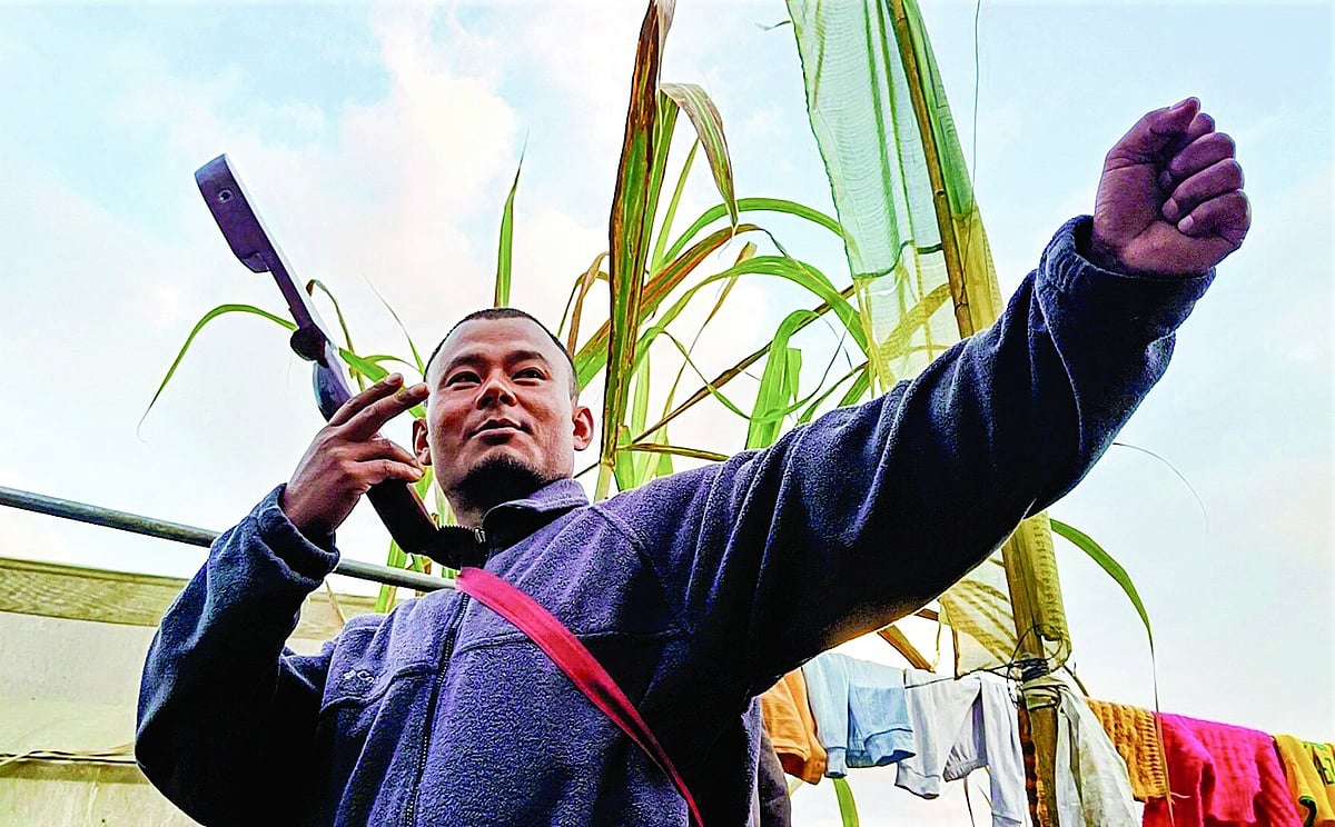 Sangay Tshering demonstrates the bowman’s stance