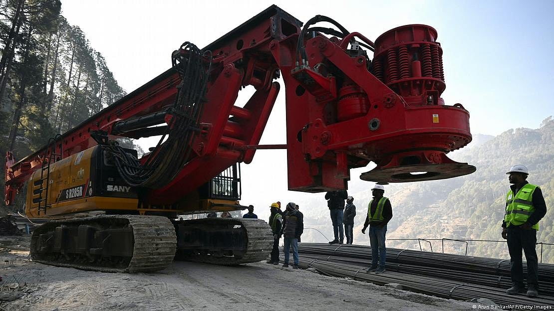 Vertical drilling starts at Silkyara tunnel, 15 metres drilled