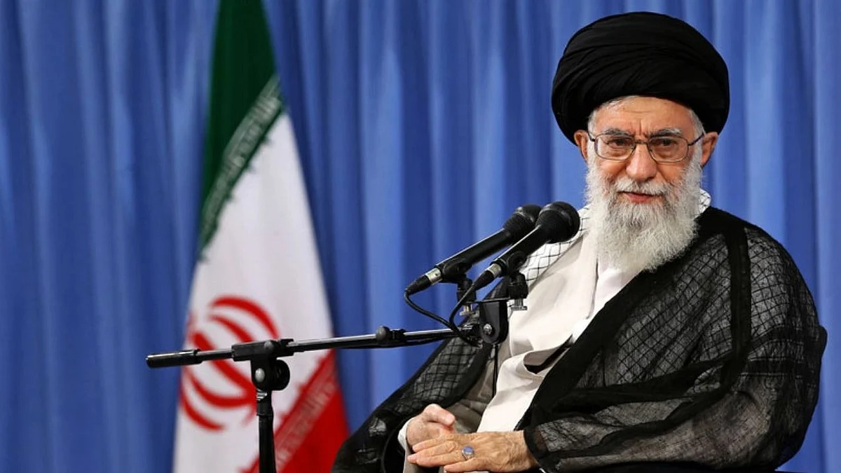 Supreme Leader Ali Khamenei (pictured) reiterates Iran's unwavering support for Palestinian resistance in a recent meeting with Hamas leader Ismail Haniyeh.(photo: National Herald archives)