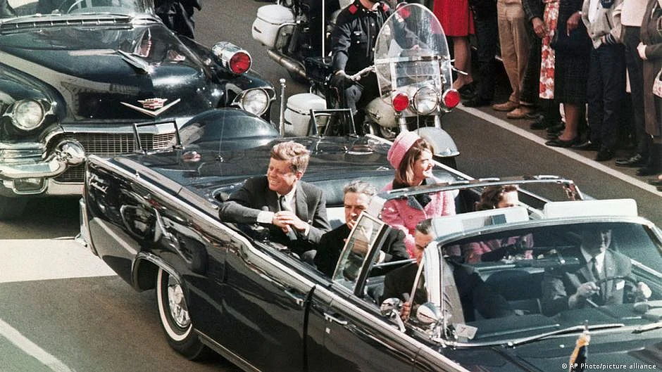 John F. Kennedy moments before he was assassinated