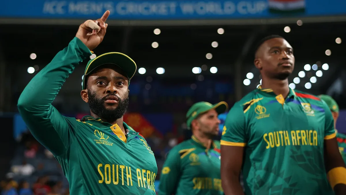 Temba Bavuma (left) with Lungi Ngidi