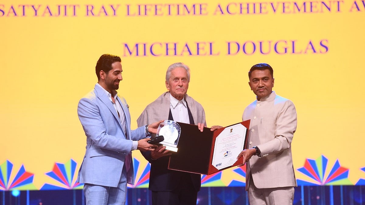 IFFI: Hollywood actor Michael Douglas awarded Satyajit Ray Lifetime Achievement Award