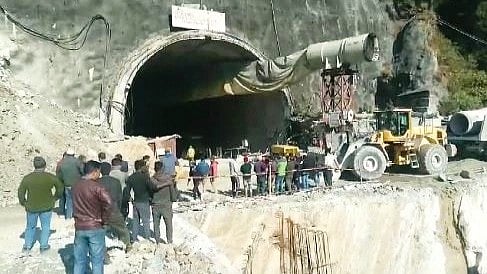 41 labourers are currently trapped in the partially collapsed Silkyara tunnel (photo: National Herald archives)