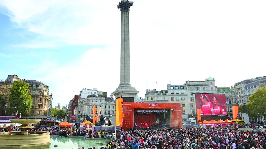 Diwali festivities in Trafalgar Square