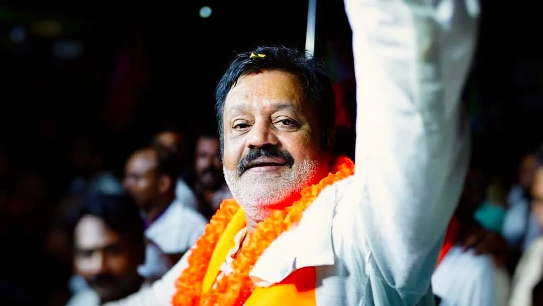 Suresh Gopi had contested from Thrissur in 2019, but finished third behind the Congress and CPI (photo: @TheSureshGopi/ X)  