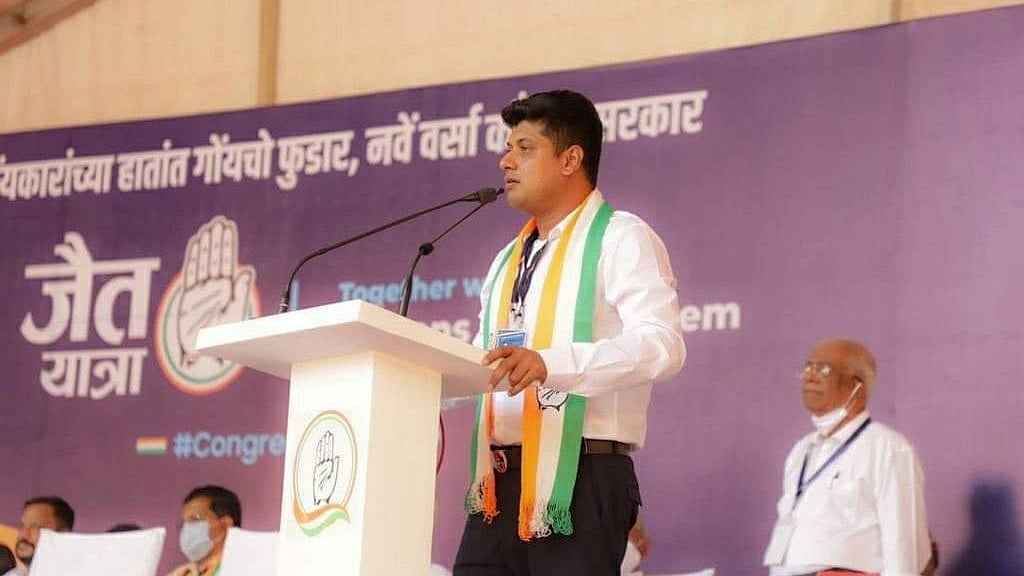 Goa Congress chief Amit Patkar (photo: @Snehusahu7/X)