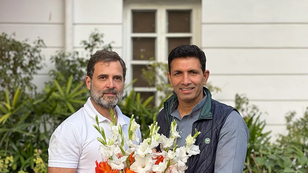 Madhya Pradesh Congress president Jitu Patwari calle on Rahul Gandhi on Sunday, 17 Dec. 2023