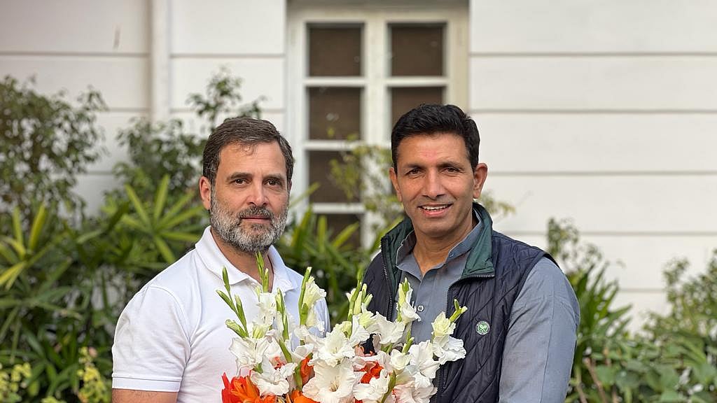 Madhya Pradesh Congress president Jitu Patwari calle on Rahul Gandhi on Sunday, 17 Dec. 2023