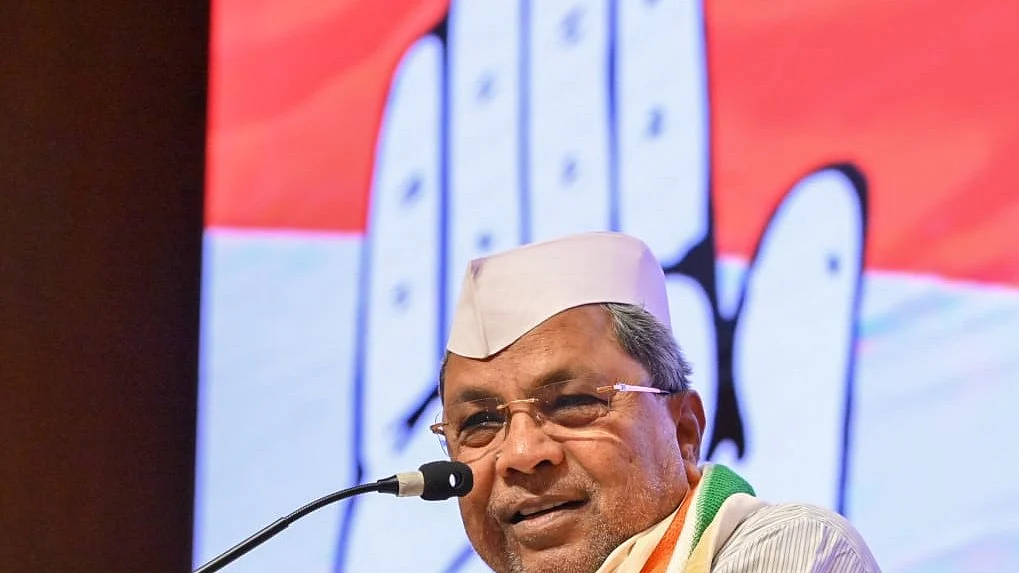 Karnataka chief minister Siddaramaiah delivers his address at the Bharat Jodo stadium, Bengaluru, on 28 December 2023, the 139th Foundation Day of the Indian National Congress (photo courtesy @siddaramaiah/X)