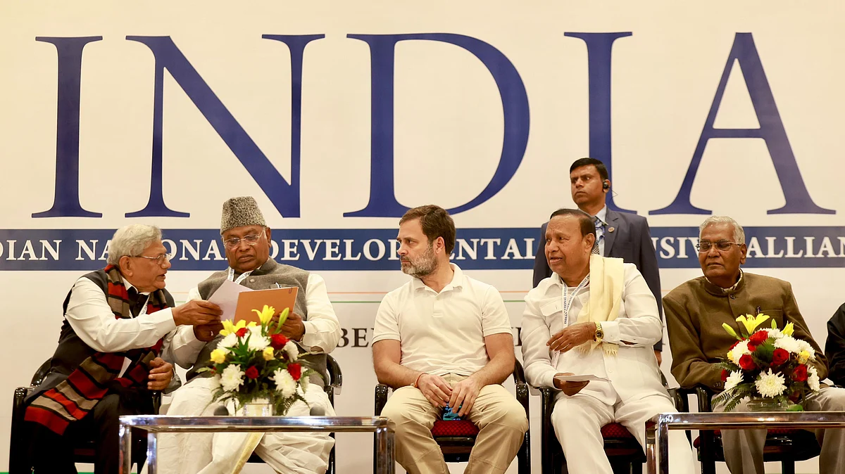 The Indian National Developmental Inclusive Alliance plans to conduct 8–10 more meetings to further solidify its strategy, said Congress president Mallikarjun Kharge (Photo courtesy Indian National Congress)