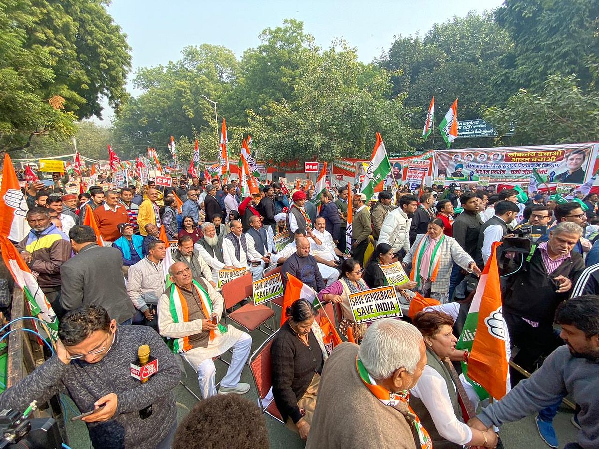 A section of the rally (photo: Vipin/ National Herald)