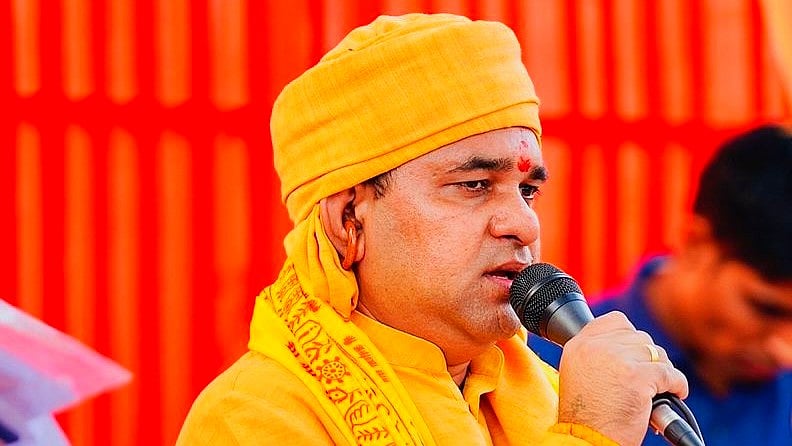 Even if the 40-year-old Mahant Balaknath doesn't make the final cut, he is strongly tipped to become a cabinet minister (photo: @anupamnawada/X)