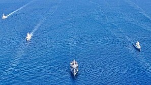 This was reportedly the second attack on the Maersk Hangzhou in 24 hours, after it was attacked with missiles on Saturday (photo: IANS)