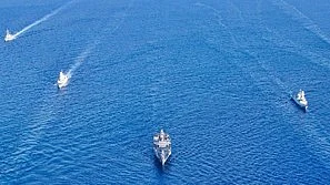 This was reportedly the second attack on the Maersk Hangzhou in 24 hours, after it was attacked with missiles on Saturday (photo: IANS)