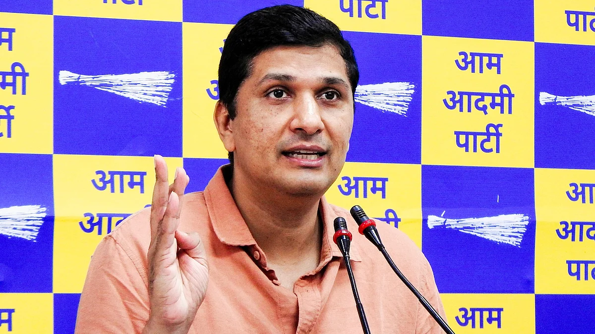 Delhi minister and AAP leader Saurabh Bharadwaj (photo: IANS)