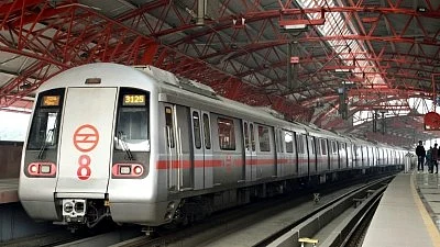 Representative image of Delhi metro train at a station (photo: IANS)