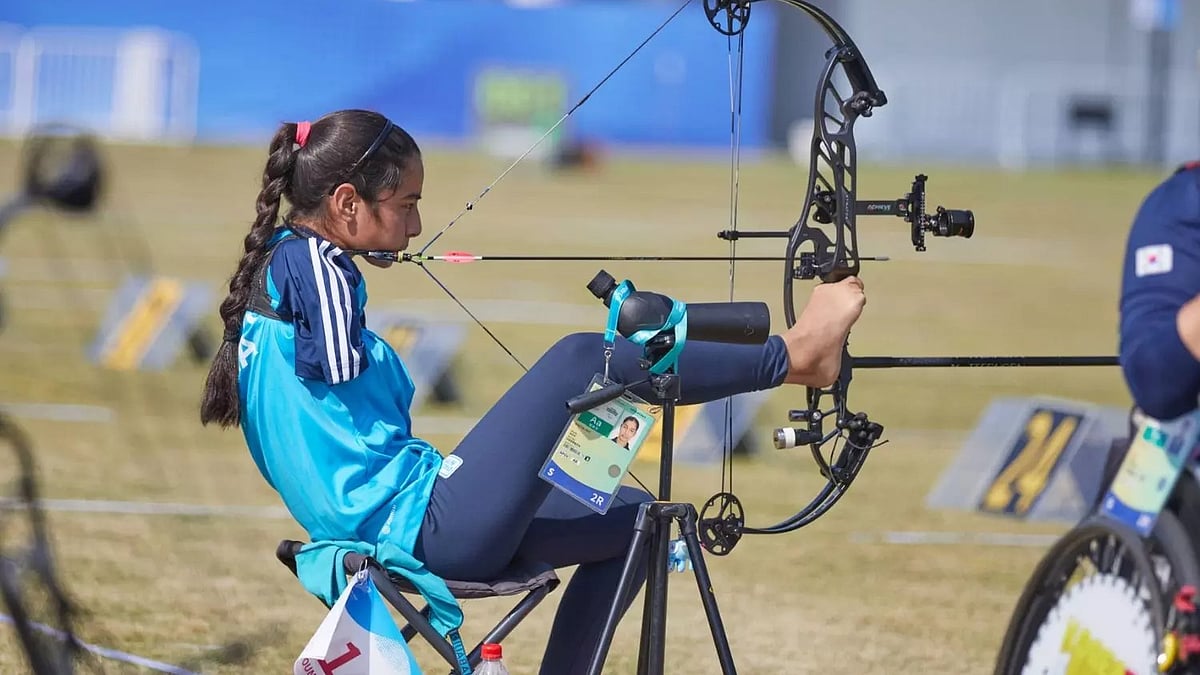 Sheetal Devi, first para archer without arms (Photo: World Archery)